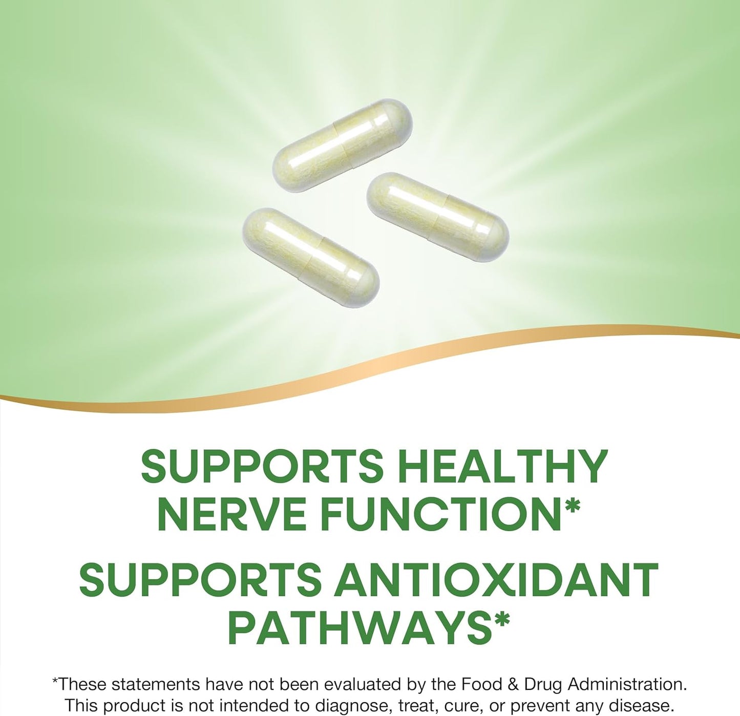 High Potency Alpha Lipoic Acid Capsules - 600mg, 60 Servings - Promotes Healthy Nerve Function - Natural Supplement by Nature's Way