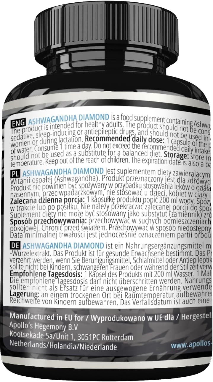 High Potency Ashwagandha Extract Tablets - 568mg, 100 Vegan Tabs, 400 Servings - Withania somnifera, 7% withanolides - Memory & Concentration Support