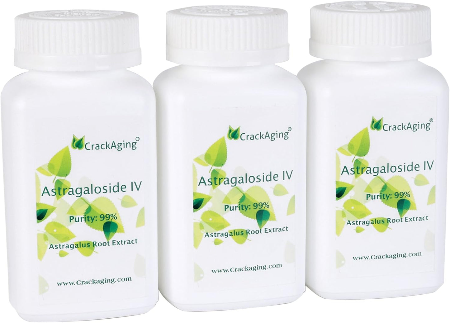 High Potency Astragaloside iv 98% 50mg Capsules - 180 Vegetarian Capsules for Immune Support, Triple Bottle Pack