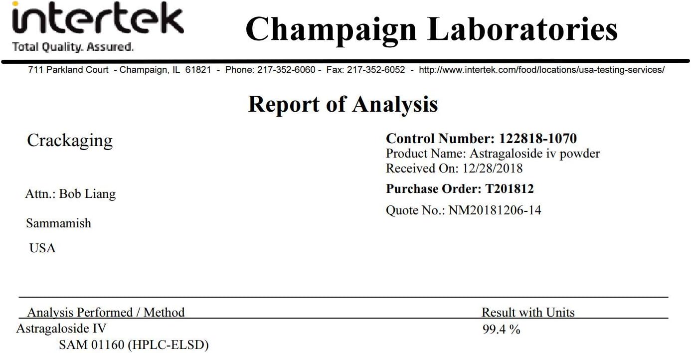 High Potency Astragaloside iv 98% 50mg Capsules - 180 Vegetarian Capsules for Immune Support, Triple Bottle Pack