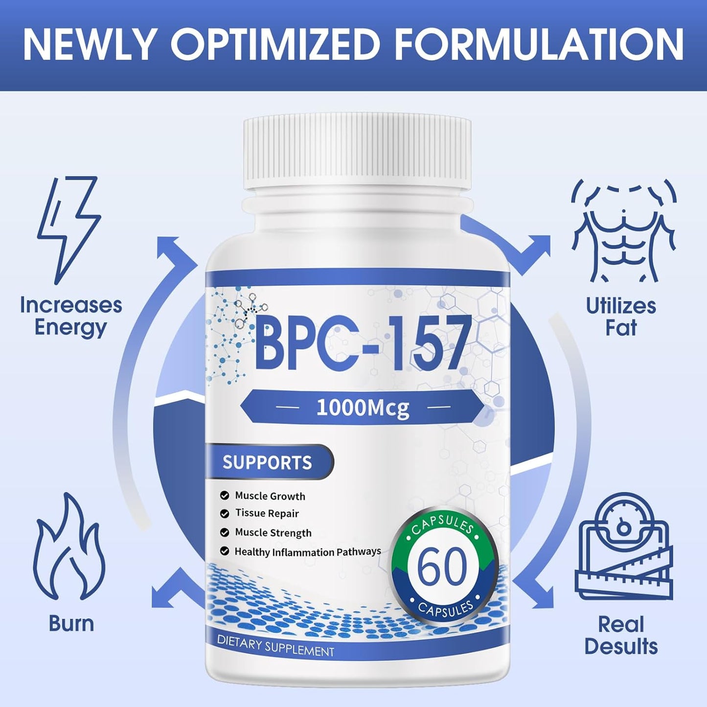 High-Potency B Vitamin Supplement, 180 Capsules, 1000 mcg, Pack of 3