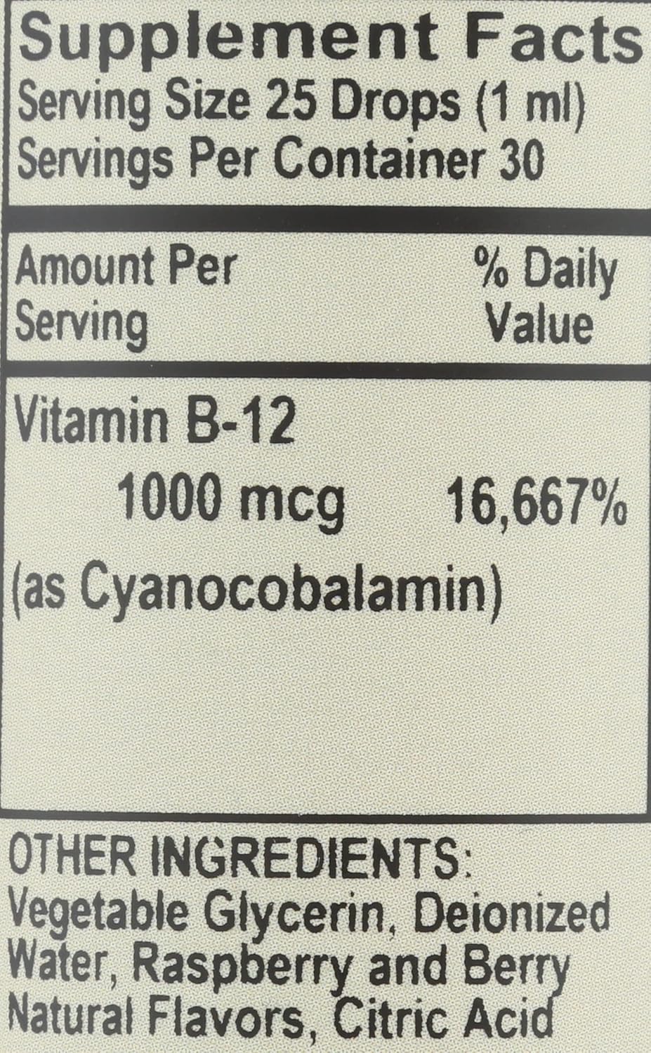 High Potency B12 Drops: Vitality Works Biomed Balance, 1000 mcg/ml, 1 fl oz