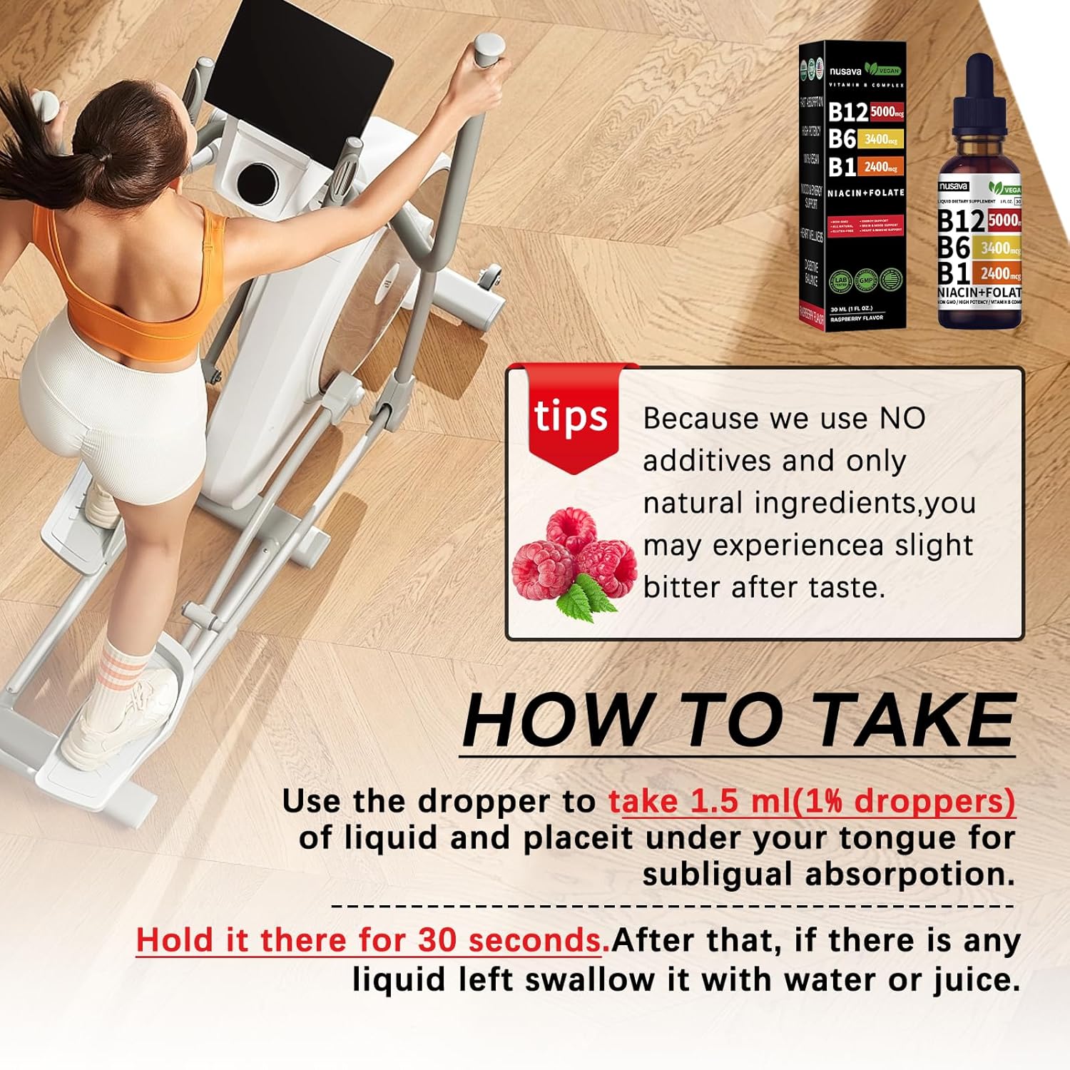 High Potency B12 Vitamins 5000 Mcg Sublingual Liquid Drops - Methylcobalamin Vitamin B Complex with B6 for Energy Boost - 2 Pack for Max Absorption