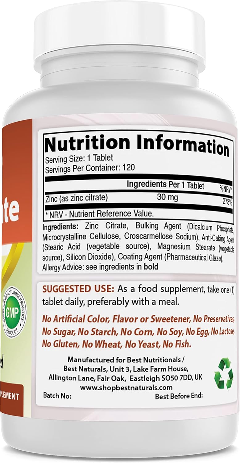 High Potency BCAA Supplement with Zinc Citrate for Muscle Recovery and Immune Support