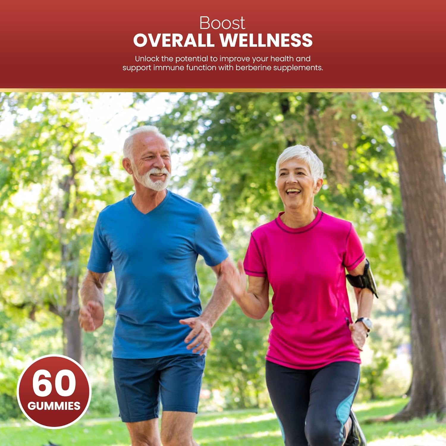 High-Potency Berberine Gummies - Sugar-Free Metabolism Support with Ceylon Cinnamon, Chromium, Magnesium, Zinc, and B12 - 60 Count