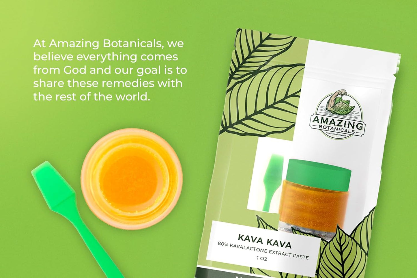 High Potency Botanicals Kava Kava 80% Kavalactone Extract Paste - Improved Formula (1OZ / 28 Grams)