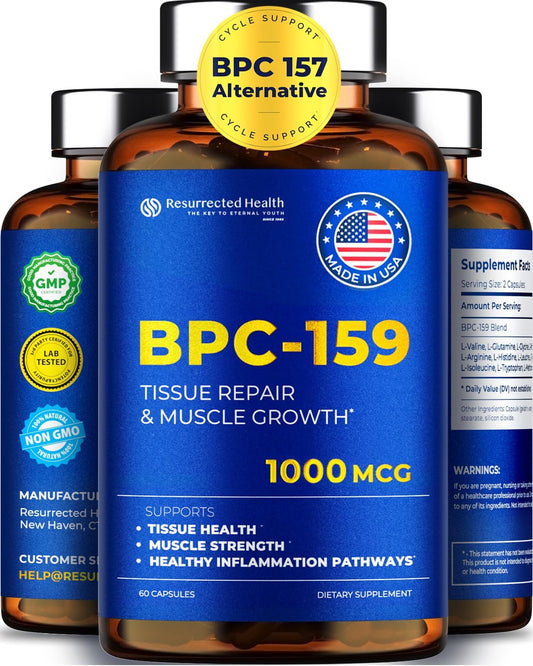 High Potency BPC-159 Capsules for Muscle & Workout Recovery - Researched Quality - 60 Capsules, 1000 mcg