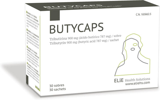 High-Potency Butycaps Tributyrin with 787 mg Butyric Acid per Sachet - 30 Sachets