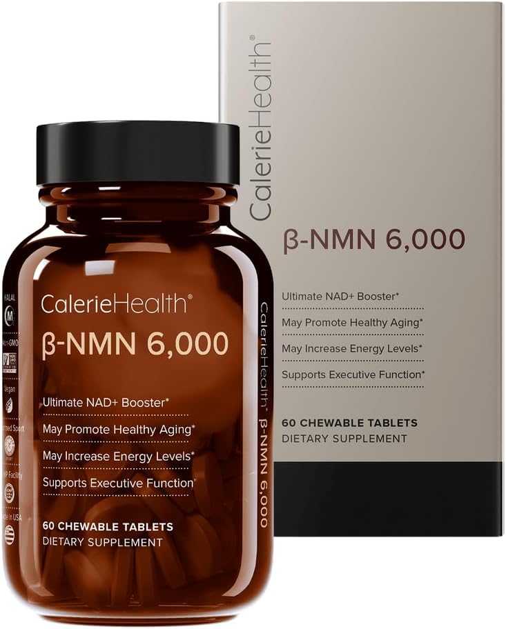 High Potency Caleriehealth β-NMN Supplement - 6,000 mg - 30 Tablets