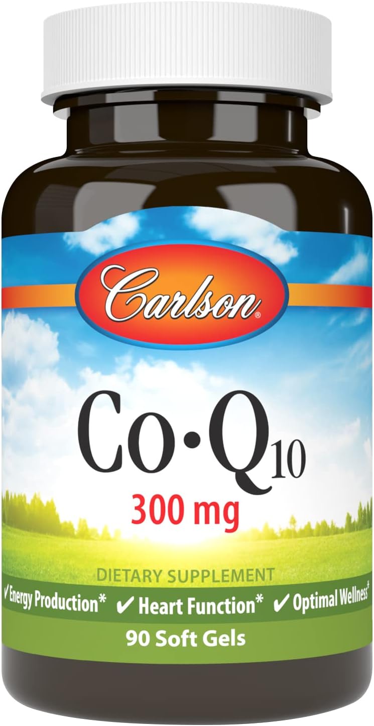 High Potency Carlson Coq10 Softgels - 300mg, 90 Count