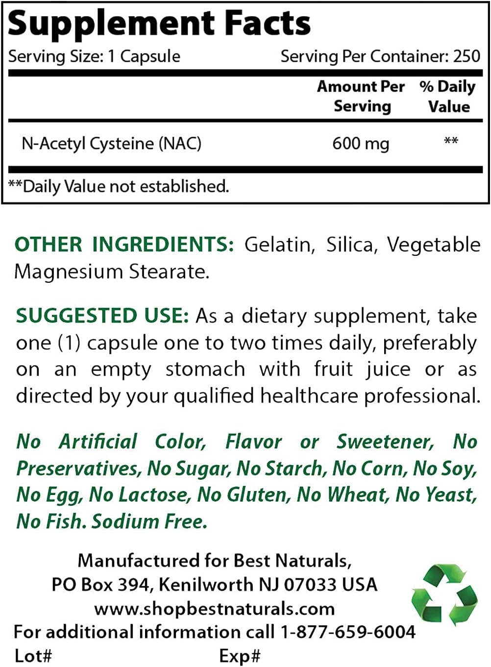 High Potency Coconut Oil and NAC Supplement - 1000mg Coconut Oil & 600mg NAC - Best Natural Formula for Health
