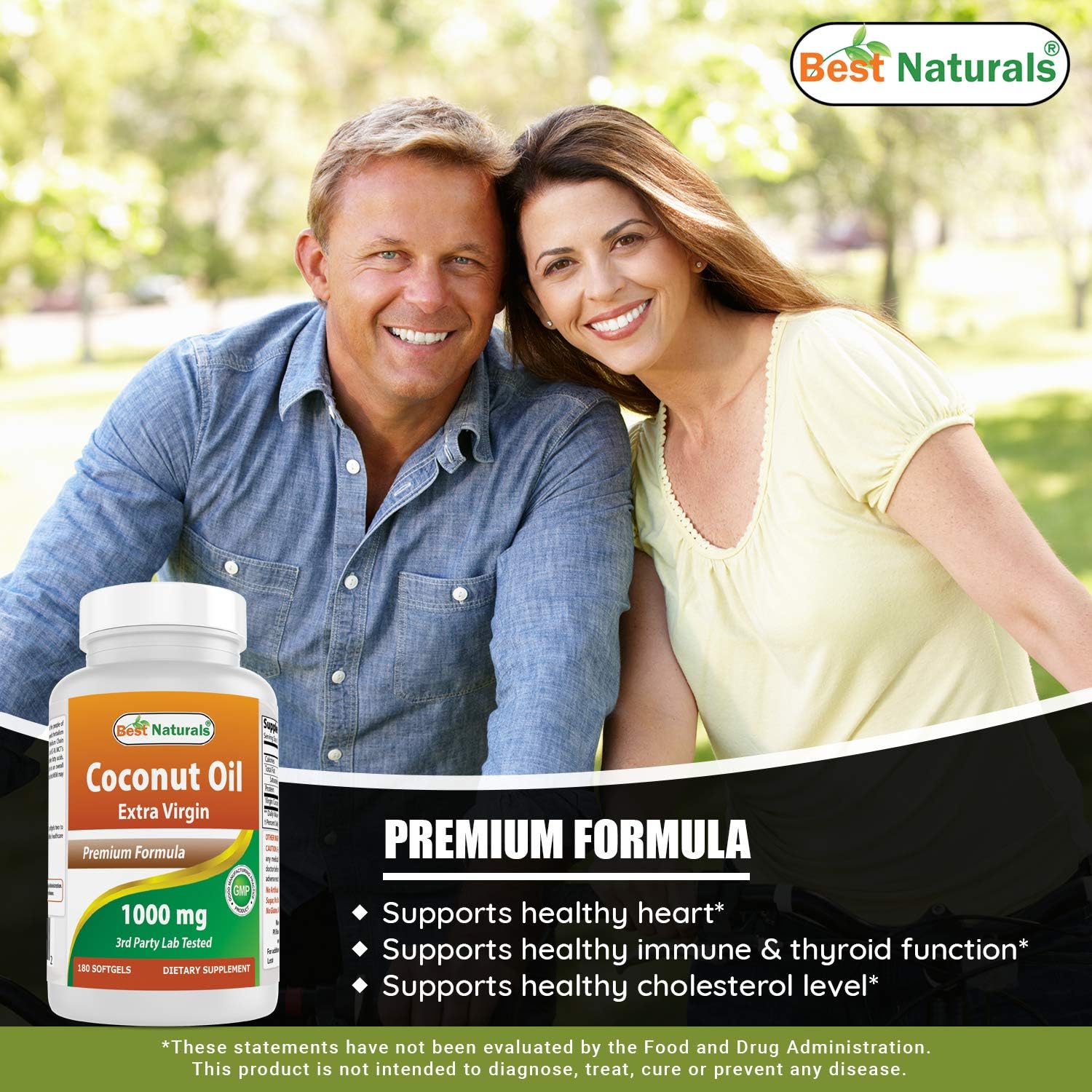 High Potency Coconut Oil and NAC Supplement - 1000mg Coconut Oil & 600mg NAC - Best Natural Formula for Health