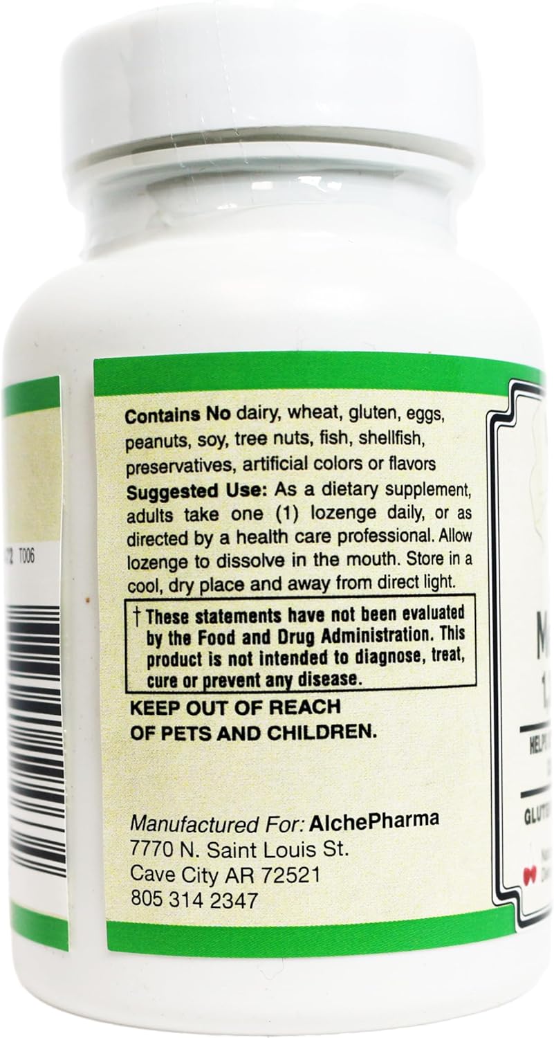 High Potency Coenzymated Methylfolate Lozenges with Magnafolate® - 1360 mcg DFE - AlchePharma