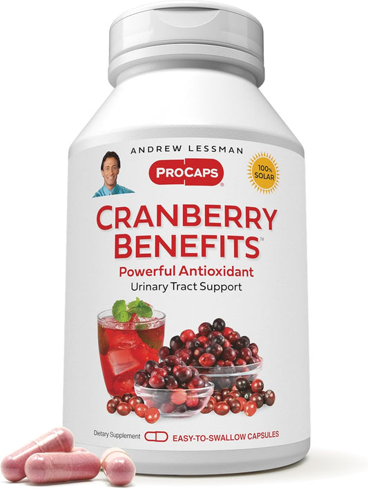 High Potency Cranberry Extract Capsules for Bladder & Urinary Tract Health - 120 Count