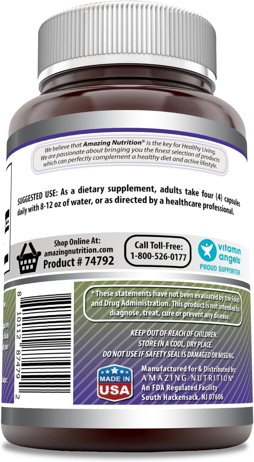 High Potency Creatine Monohydrate Supplement - 3000mg per Serving - 180 Capsules - Non-GMO - Gluten-Free - Made in USA