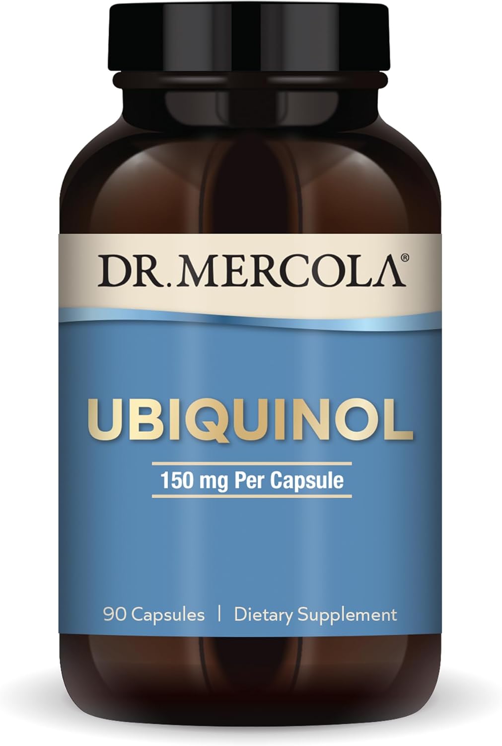 High Potency Dr. Mercola Ubiquinol Supplement - 150mg, 90 Capsules for Energy Production - Non-GMO Formula (90 Servings)