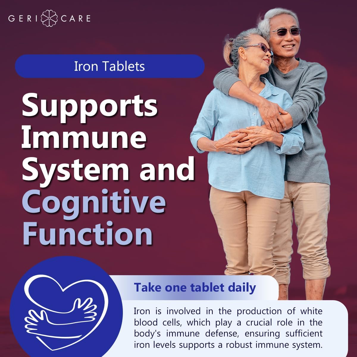 High Potency Ferrous Sulfate Tablets 325mg with 65mg Elemental Iron | Iron Supplement 200 Count Bottle