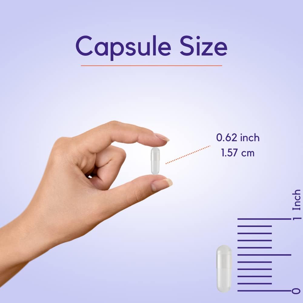High Potency Folic Acid 1000mcg (Vitamin B9) Capsules - 240 Vegetarian Capsules, Non-GMO & Gluten Free - No Fillers
