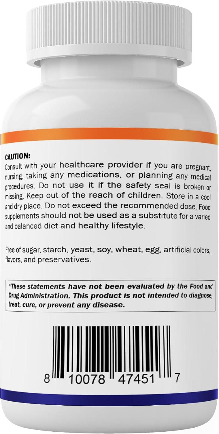 High-Potency Folic Acid 800 mcg Supplement - 500 Vegan Tablets - Vitamin B9
