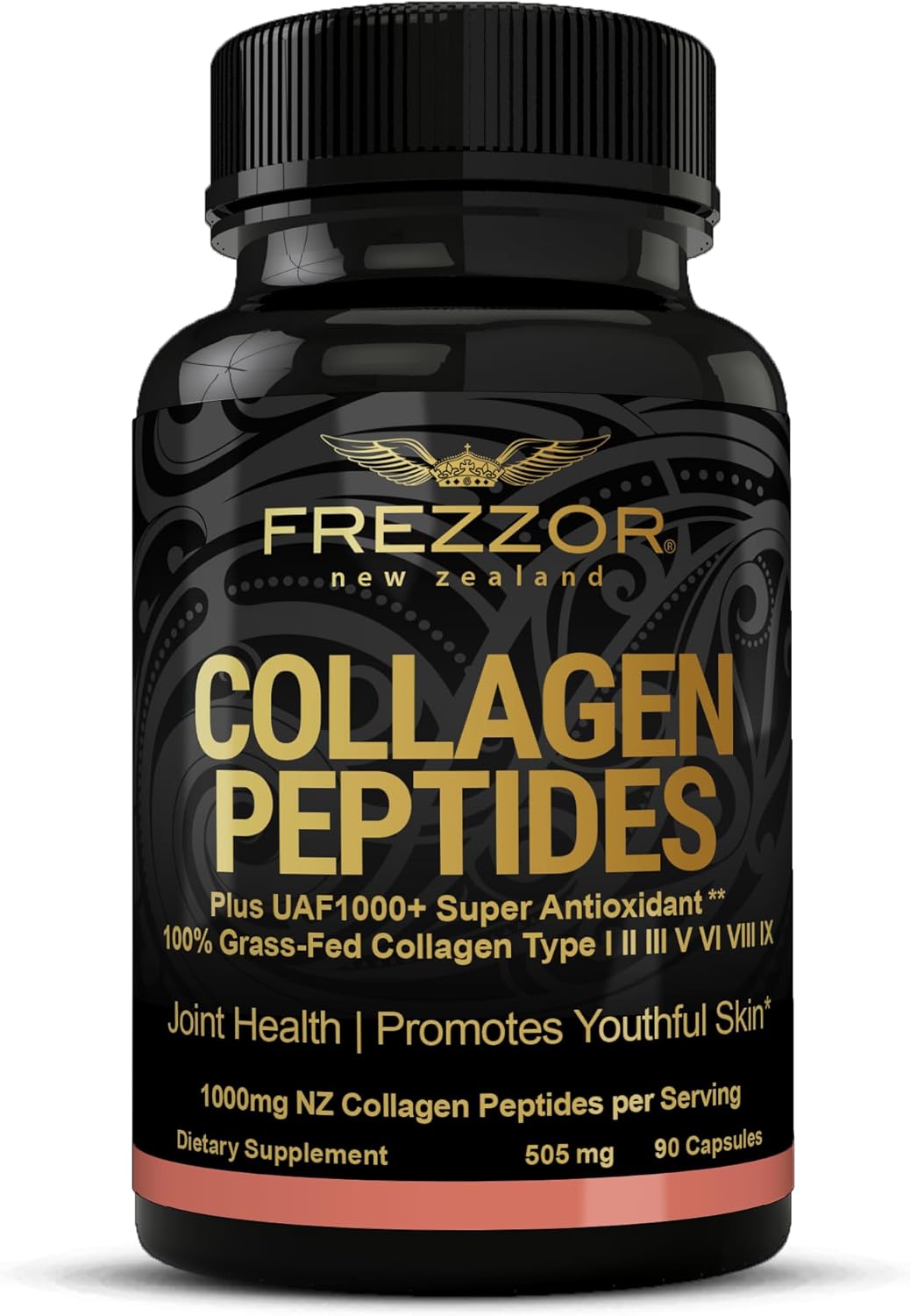 High Potency FREZZOR Omega 3 Black Green Lipped Mussel Oil for Joint Comfort, Mobility, and Collagen Support - 60 Softgels