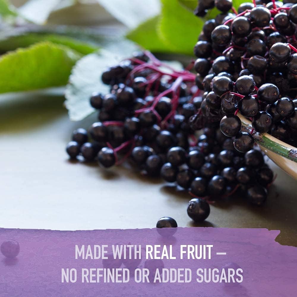 High Potency Garden of Life Elderberry Gummies with Zinc & Vitamin C - Organic Multimineral Supplement for Adults & Kids