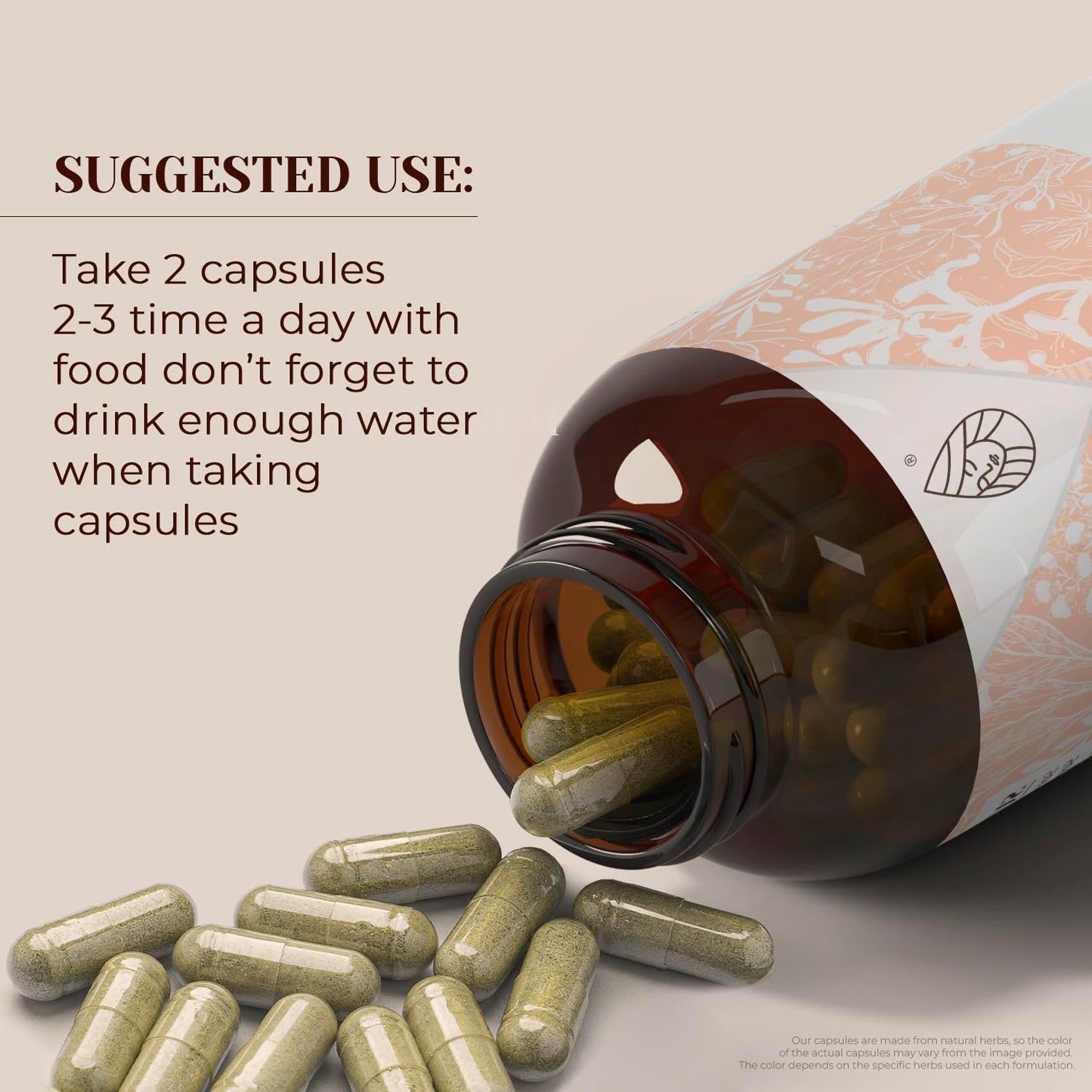High-Potency Garden Organics Thyme Capsules - Herbal Dietary Supplement with Thyme Dried Leaf - 120 Vegetarian Capsules