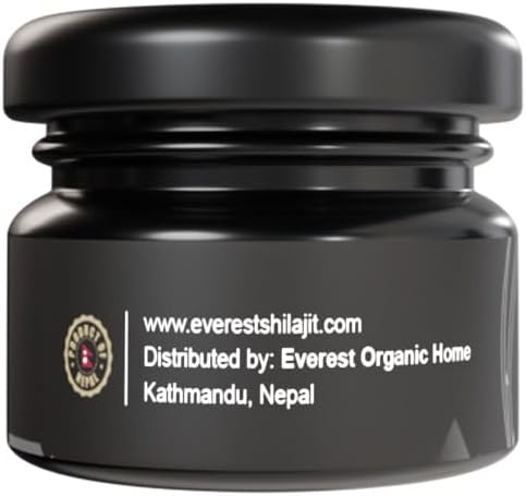 High Potency Gold Grade Everest Shilajit Resin for Men & Women | Natural 75% Fulvic Acid & 85+ Trace Minerals | Lab Tested Nepal Shilajit | 50 Servings, 25 GM