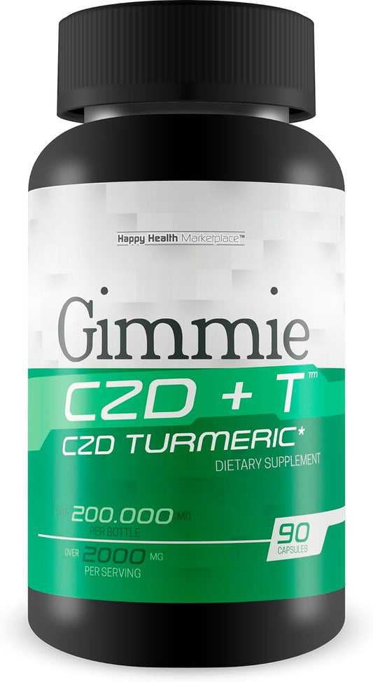 High Potency Immune Support Supplement with Vitamin C, D, Zinc, Magnesium, and Turmeric - Happy Health Marketplace's Best Immune Booster CDZ + T - Nature's Vitamin D Zinc C Formula