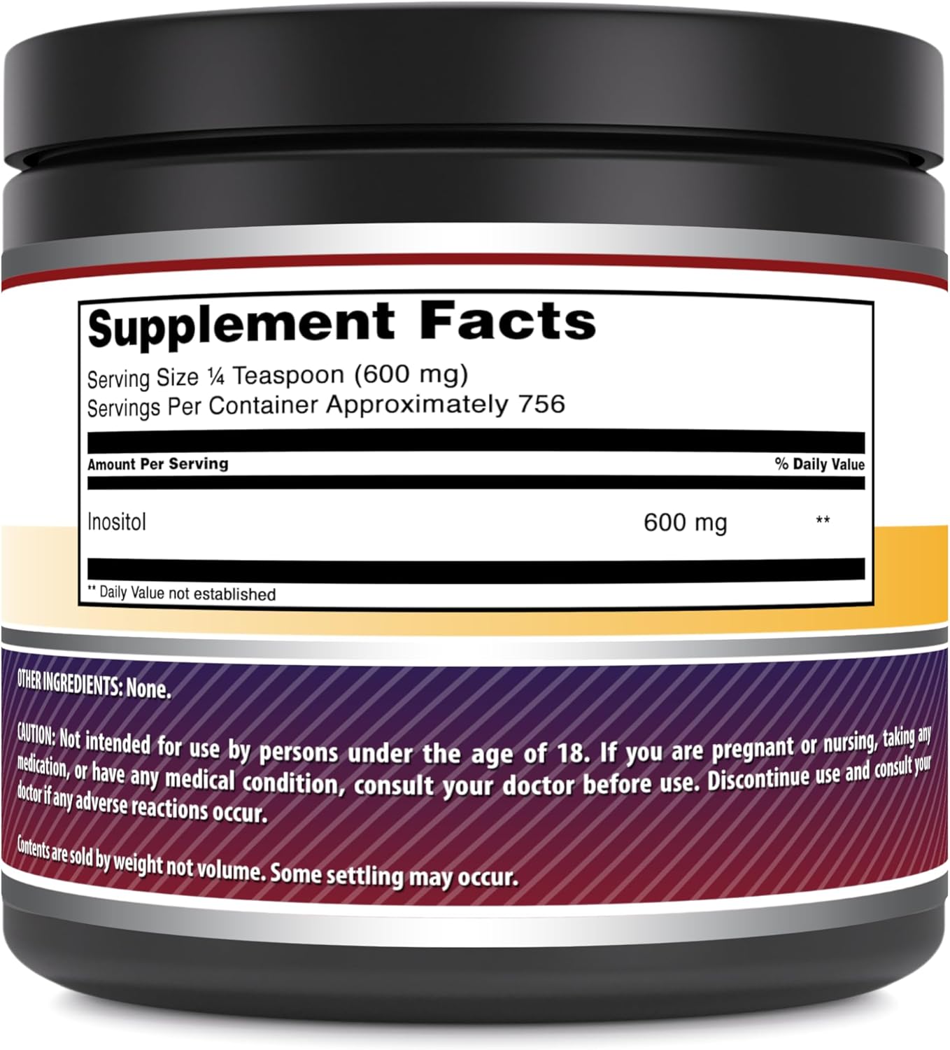 High Potency Inositol Tablets - 1000 Mg, Non-GMO & Gluten Free - Supports Reproductive Health, Stress Reduction, Healthy Mood, Circulation, Liver Function - 1 Lb Powder