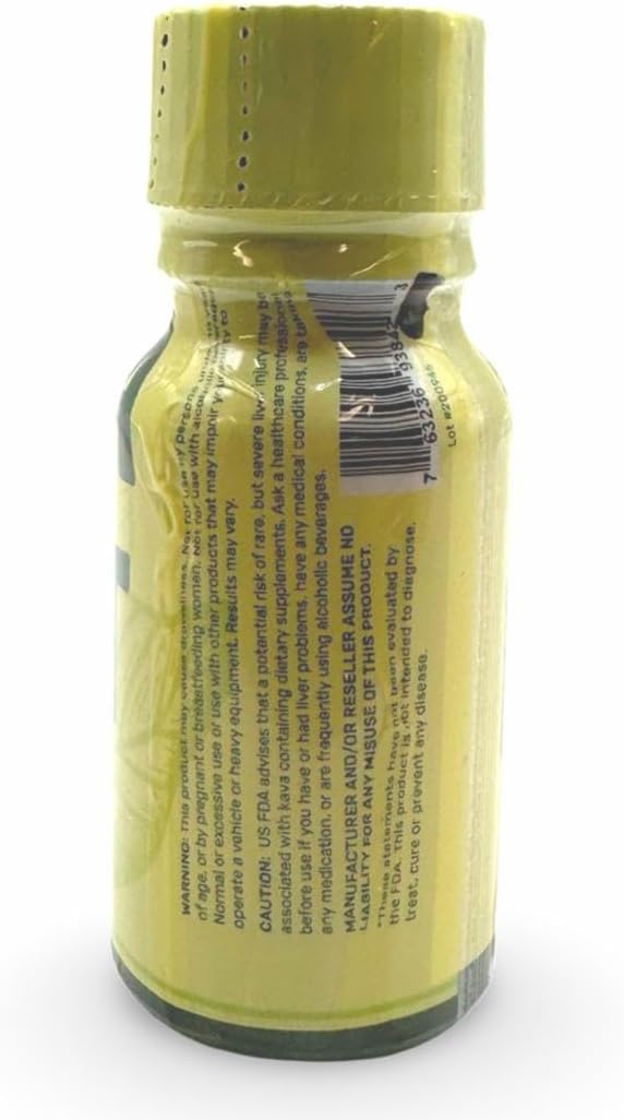 High Potency Kava Shot with 500mg Kavalactones - Original Flavor - 10ml Dietary Supplement from Amazing Botanicals