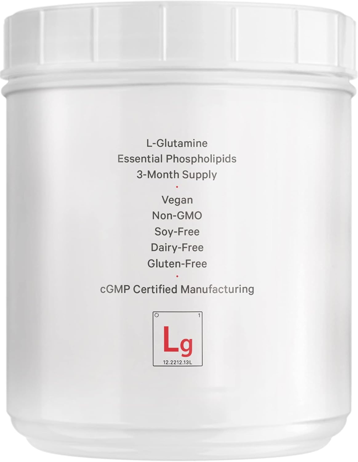High-Potency Liposomal L-Glutamine Powder - 5,000 mg per Serving - 3-Month Supply - Unflavored - Non-GMO - Gluten-Free
