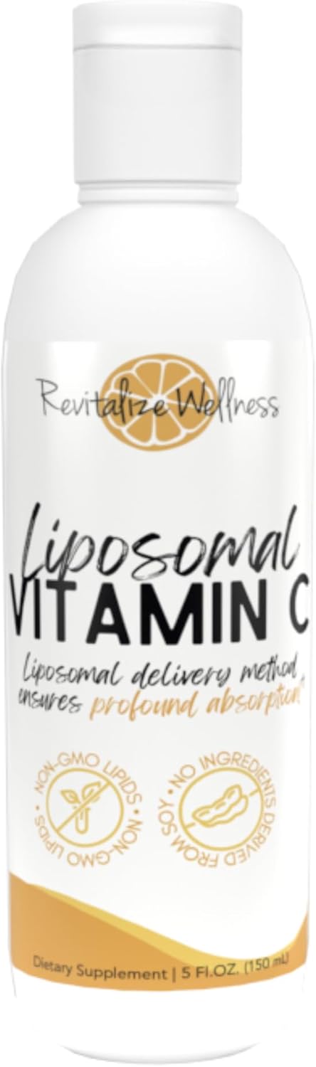 High Potency Liposomal Vitamin C | 1,000mg | Enhanced Absorption, Pure, Non-GMO | 30 Servings