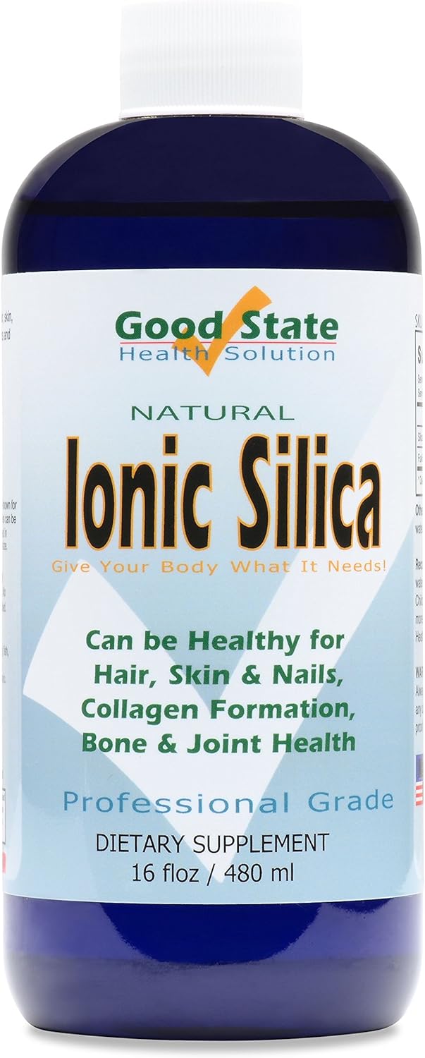 High Potency Liquid Ionic Silica Supplement with Fulvic Acid - 48 Servings, 125mg per Serving