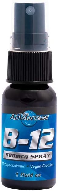 High-Potency Liquid Vitamin B12 Methylcobalamin Spray, 1 oz - Pure Advantage Formula