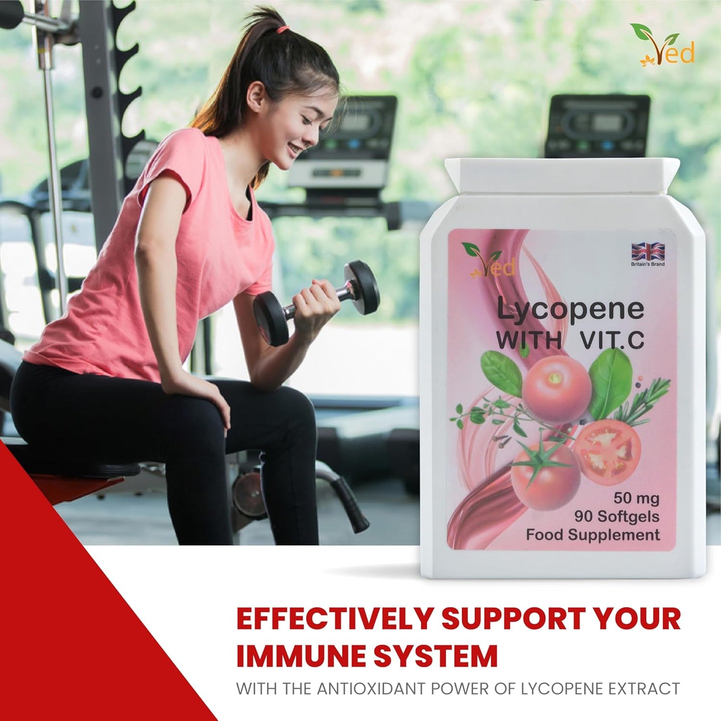 High-Potency Lycopene Supplement | 50mg Softgels, 90 Count