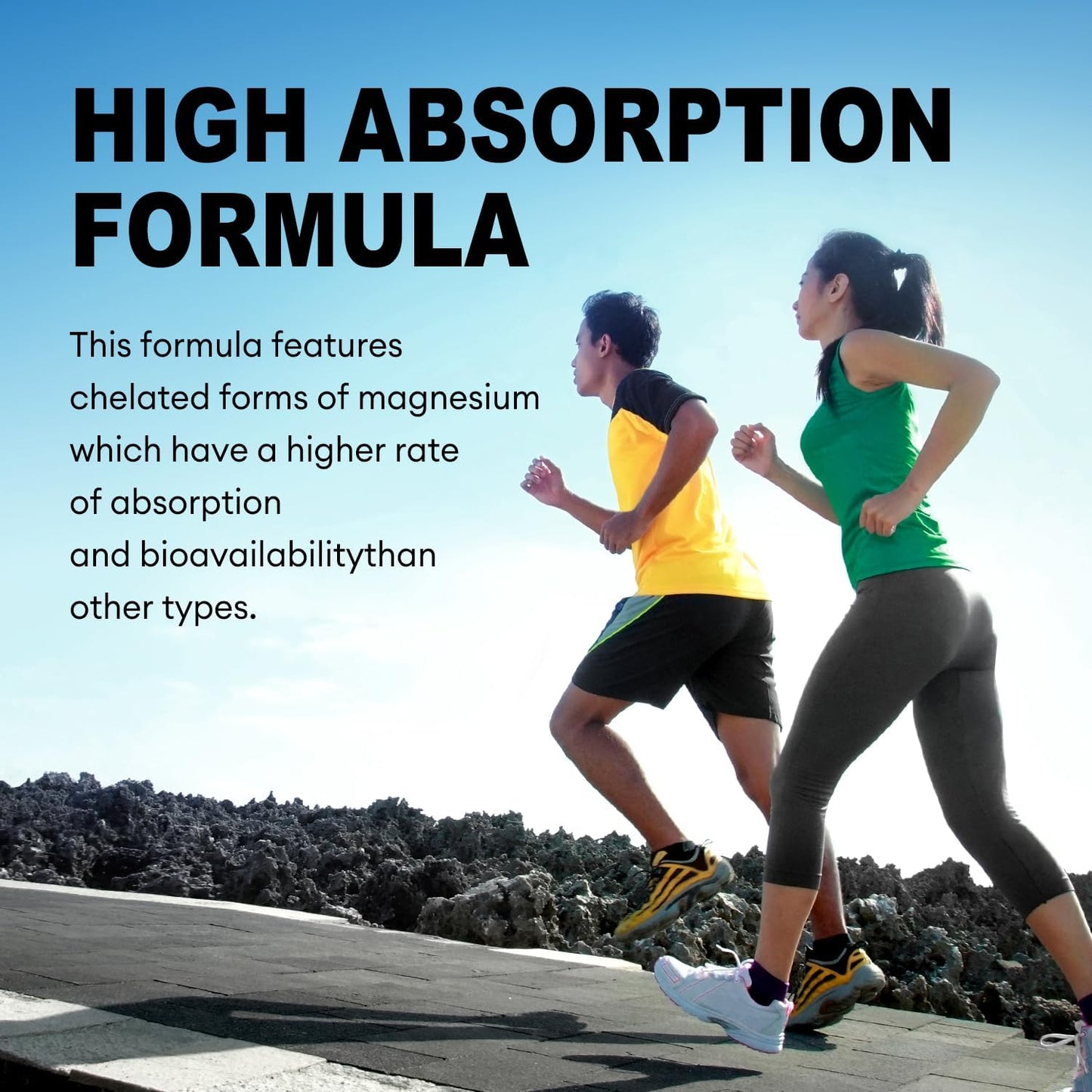 High Potency Magnesium Complex Supplement 300mg - Glycinate, Citrate, Malate & L-Threonate Blend