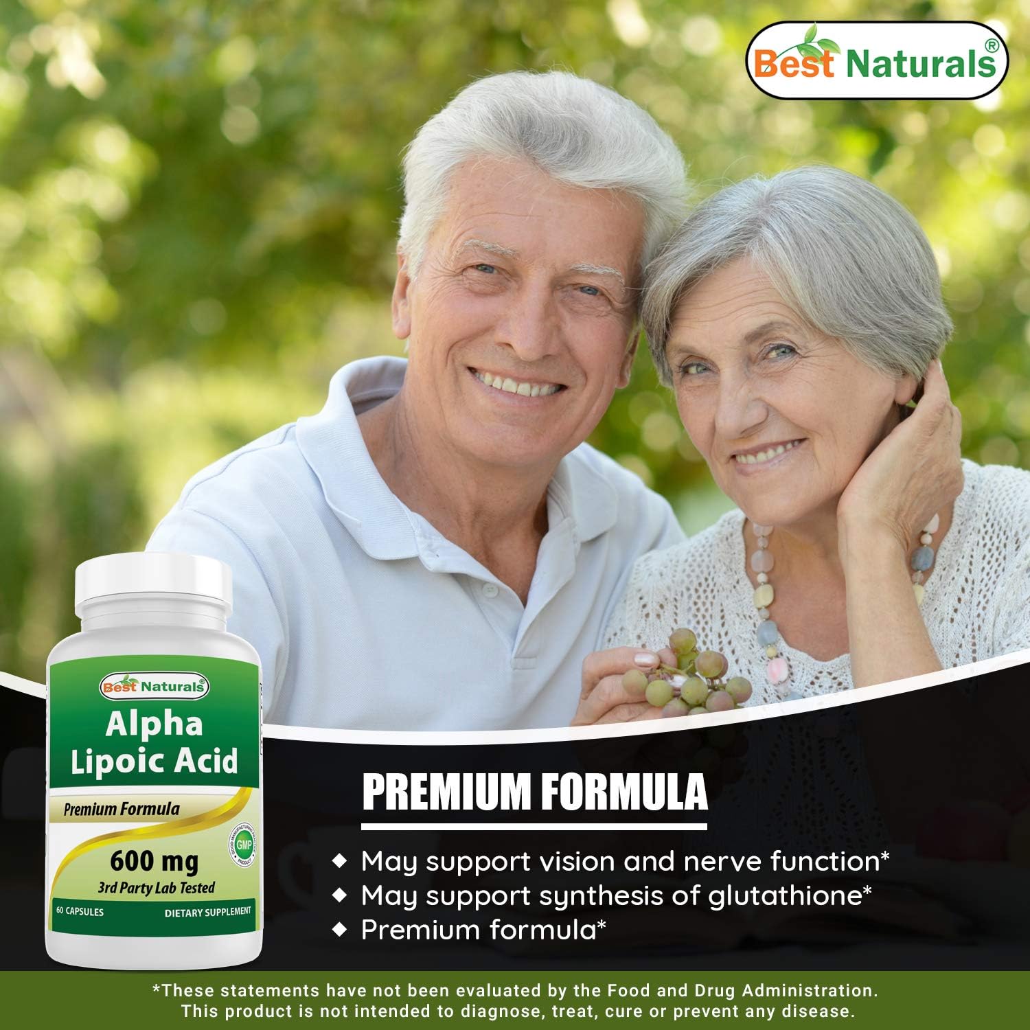 High Potency NAC 600 mg and Alpha Lipoic Acid 600 mg Supplement for Optimal Health and Wellness
