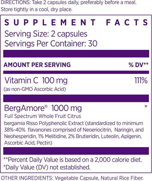 High Potency NAOMI Citrus Bergamot and Turmeric Curcumin Supplement for Enhanced Wellness
