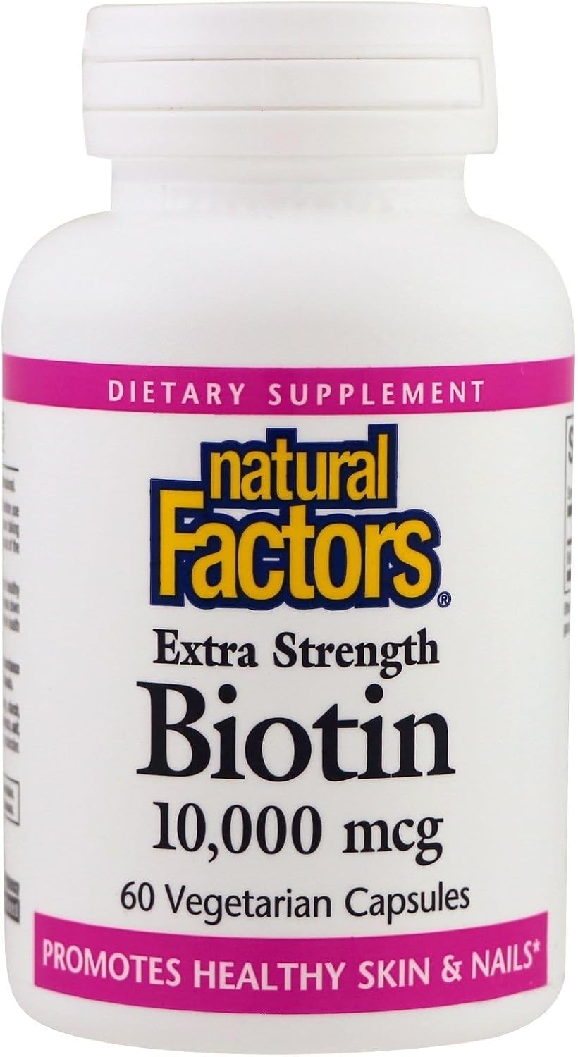 High Potency Natural Factors Biotin 10000Mcg Capsules, 60 Count