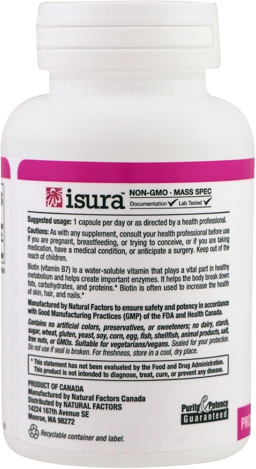 High Potency Natural Factors Biotin 10000Mcg Capsules, 60 Count