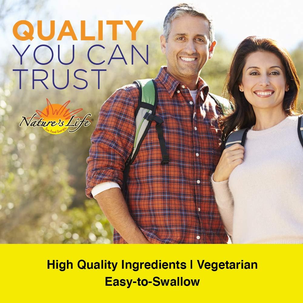 High Potency Nature's Life Vitamin K-1 Supplement for Healthy Bones & Cardiovascular Support - 50CT
