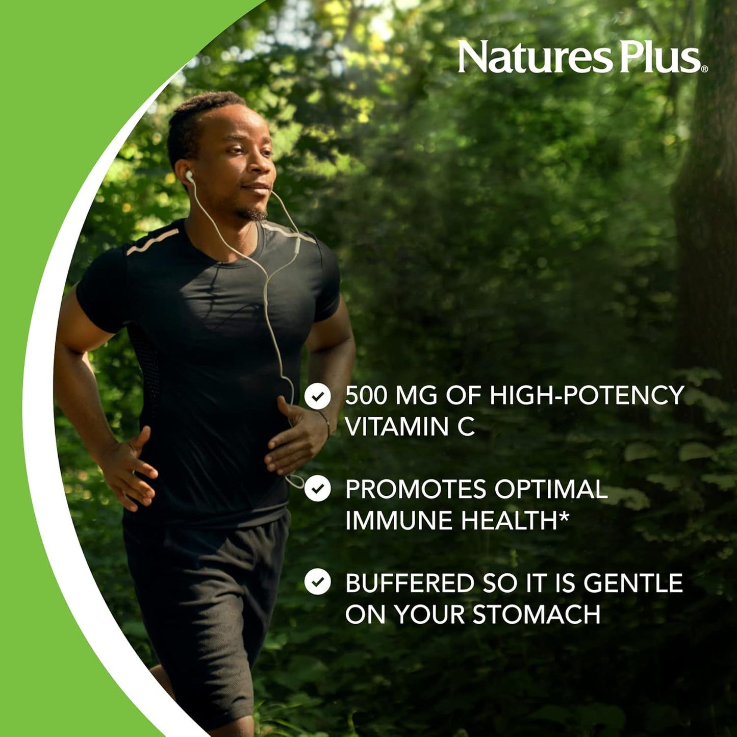 High Potency Natures Plus Orange Juice Vitamin C Chewables - 500mg, 90 Tablets - Immune & Vascular Health Support - Antioxidant Supplement - Vegetarian, Gluten-Free - 90 Servings