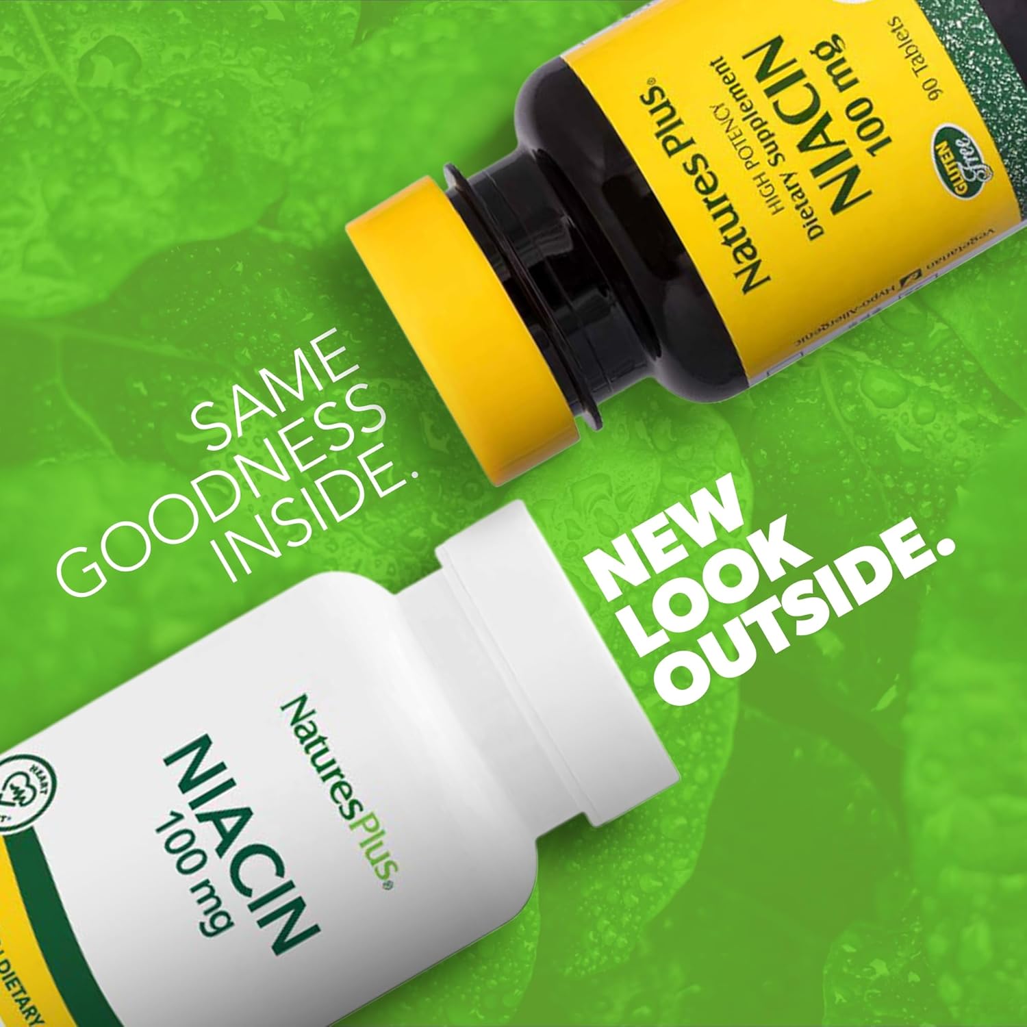 High Potency Niacin Supplement - 100 mg, 90 Vegetarian Tablets - Gluten-Free - 90 Servings