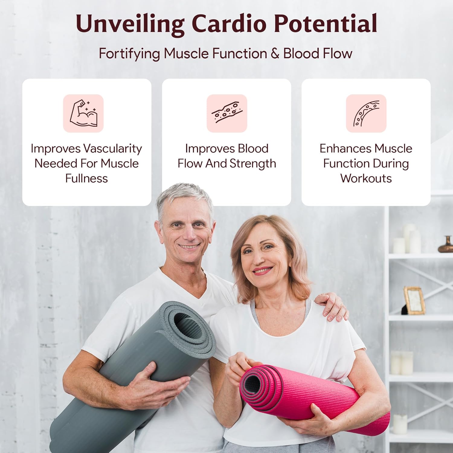 High Potency Nitric Oxide Health Booster Powder with L-Arginine & L-Citrulline - 5000mg & 1000mg, Natural Fruit Punch Flavor - 20 Servings