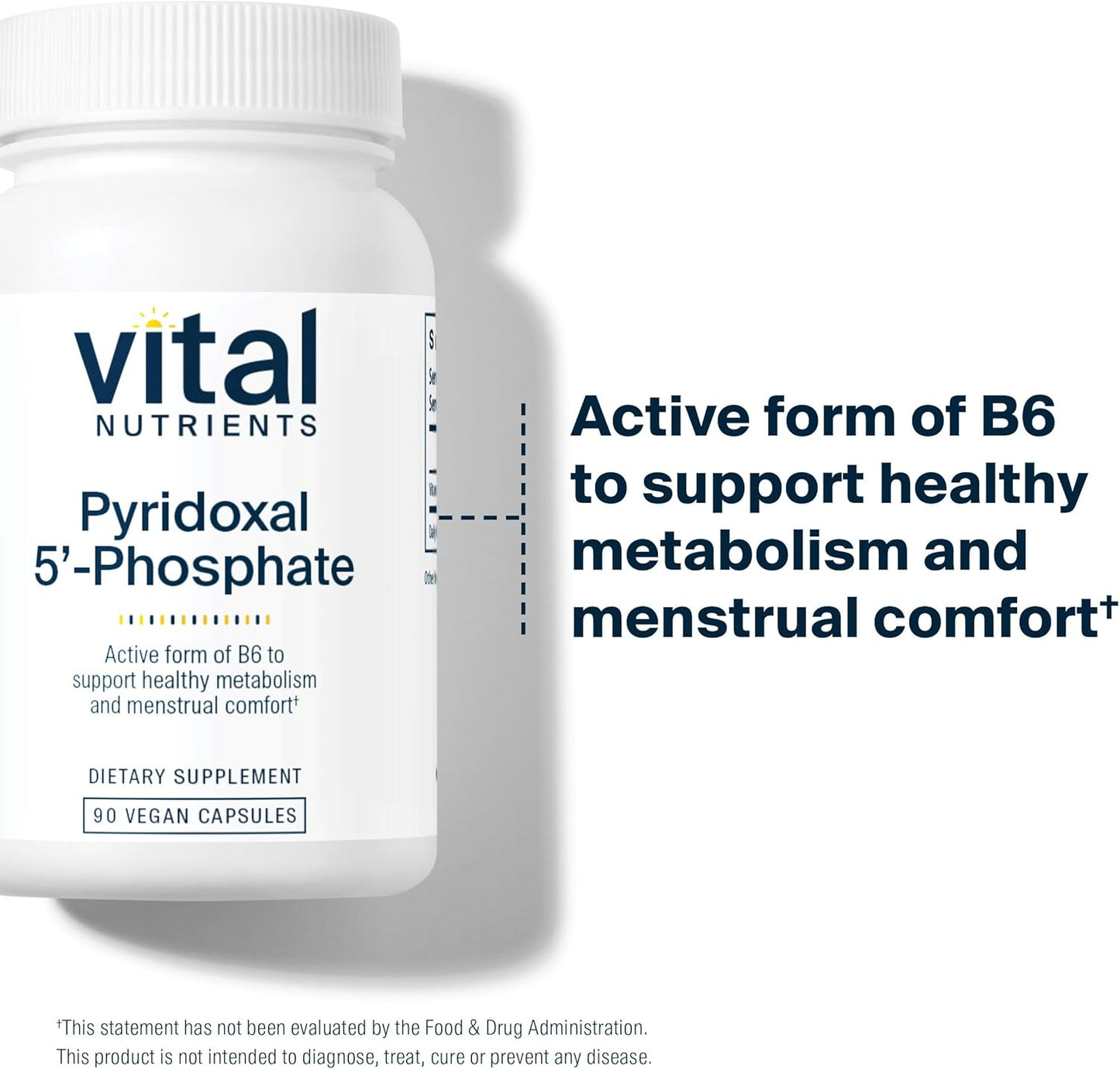 High-Potency P5P Supplement for Metabolism, PMS, and Menstrual Support - 90 Capsules