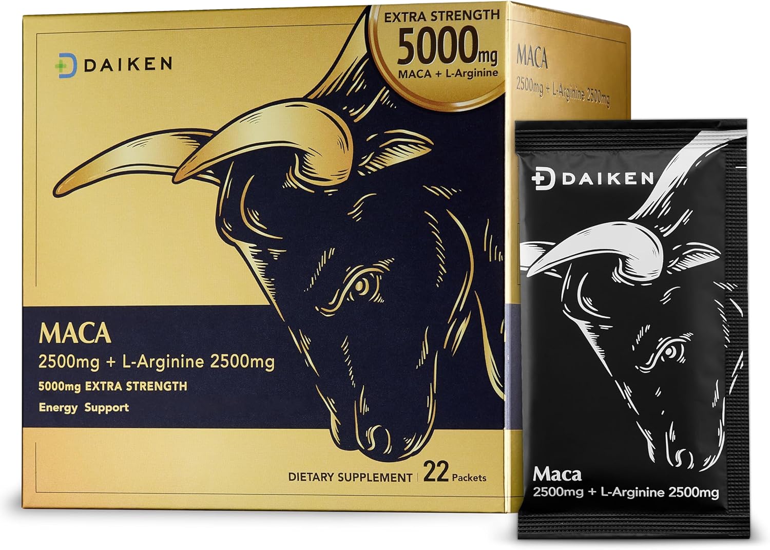 High Potency Peruvian Maca Root Powder Blend with L-Arginine for Men and Women - 15,000 mg - Vegan - Lab Tested