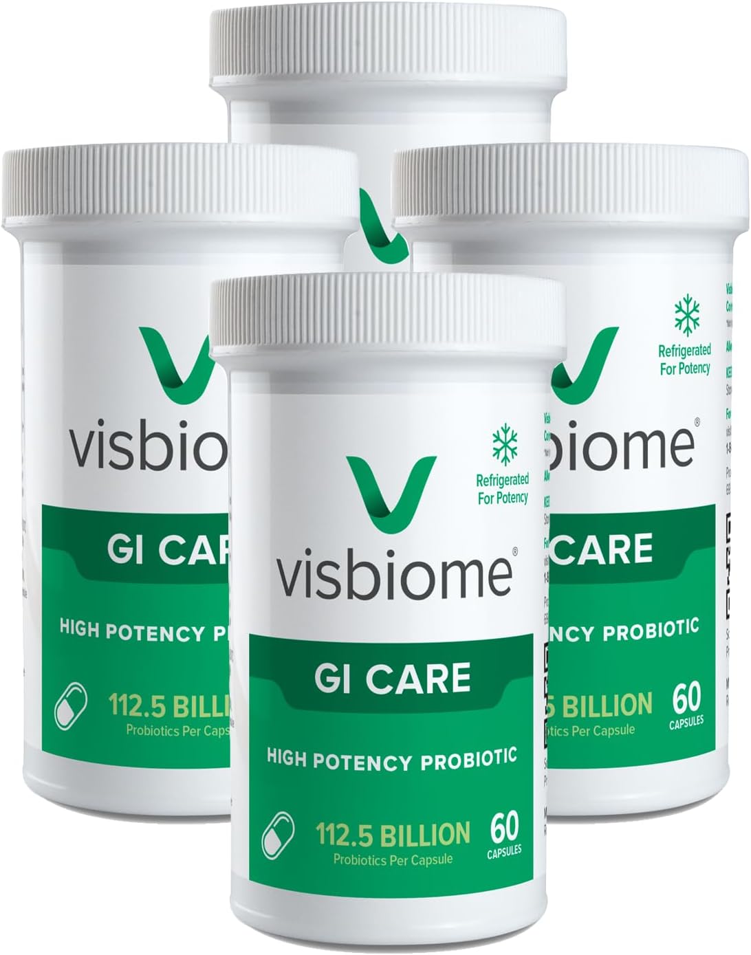 High Potency Probiotic - Visbiome® GI Care, 112.5 Billion CFU Live Probiotics, Original De Simone Formula, 240 Capsules, Made in USA