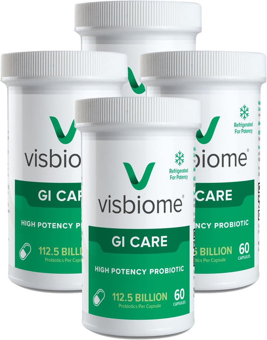 High Potency Probiotic - Visbiome® GI Care, 112.5 Billion CFU Live Probiotics, Original De Simone Formula, 240 Capsules, Made in USA