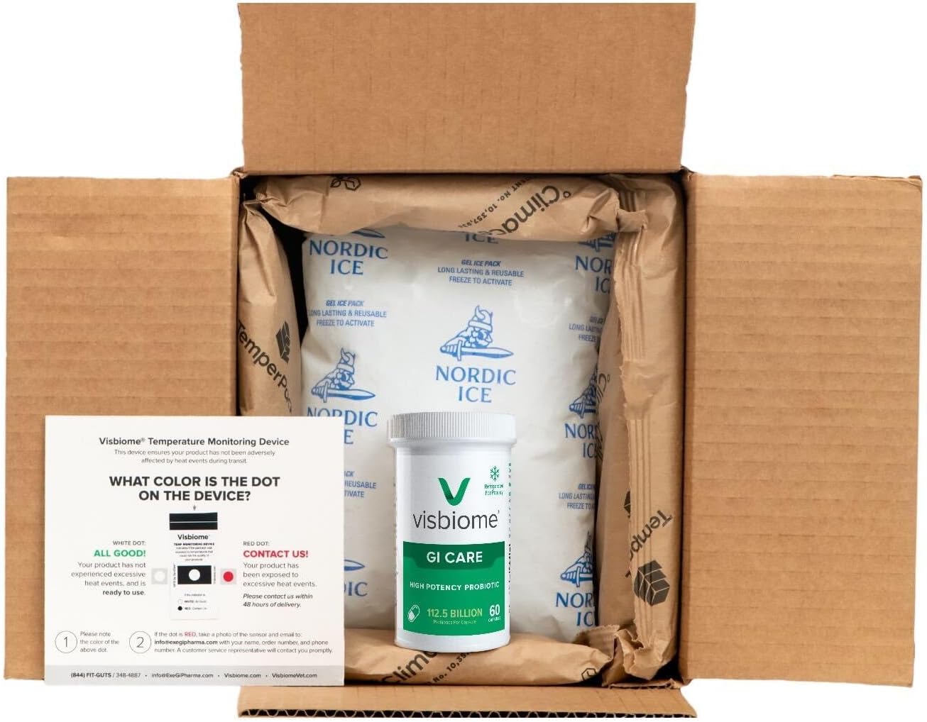 High Potency Probiotic - Visbiome® GI Care, 112.5 Billion CFU Live Probiotics, Original De Simone Formula, 240 Capsules, Made in USA