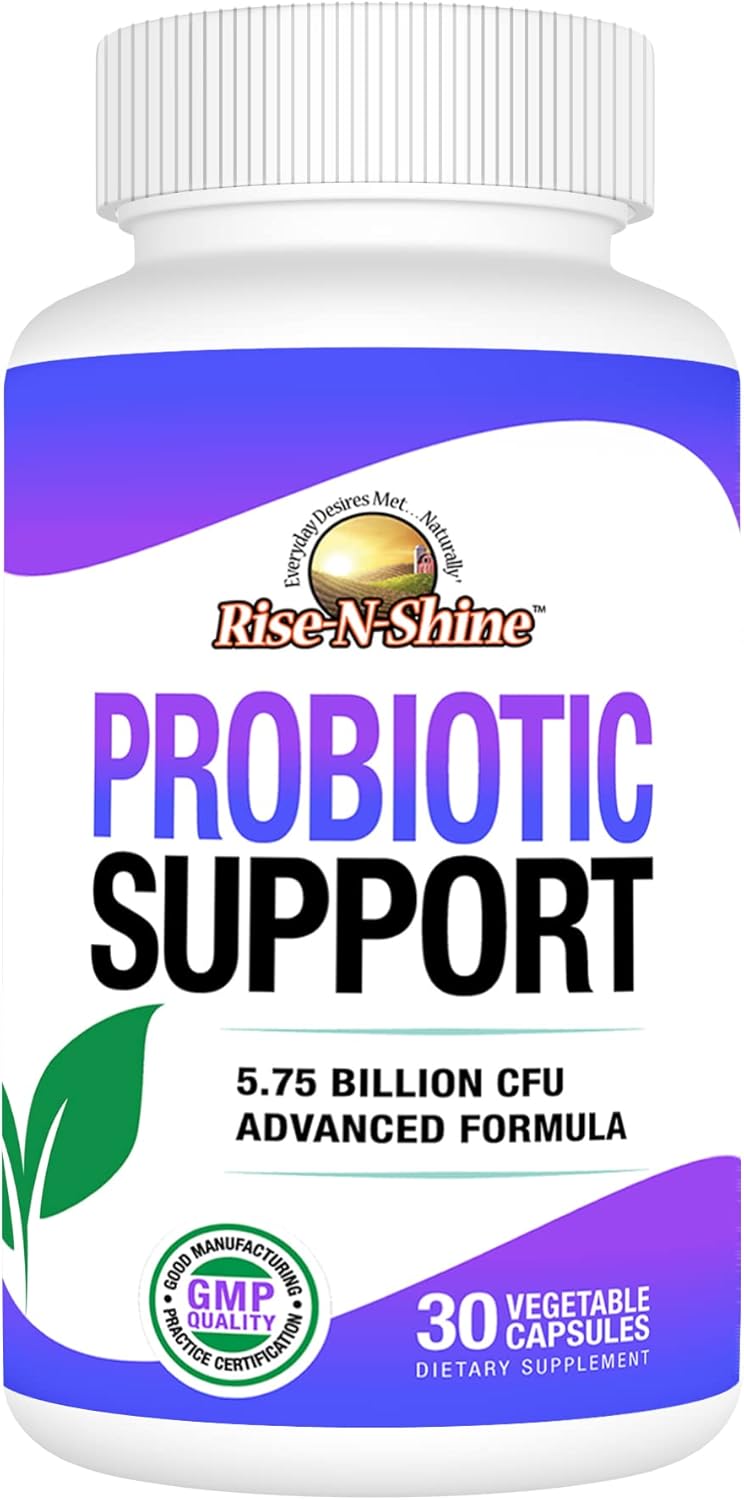 High Potency Probiotic Supplement for Women and Men - 5.75 Billion CFU with 7 Strains - 30 Capsules